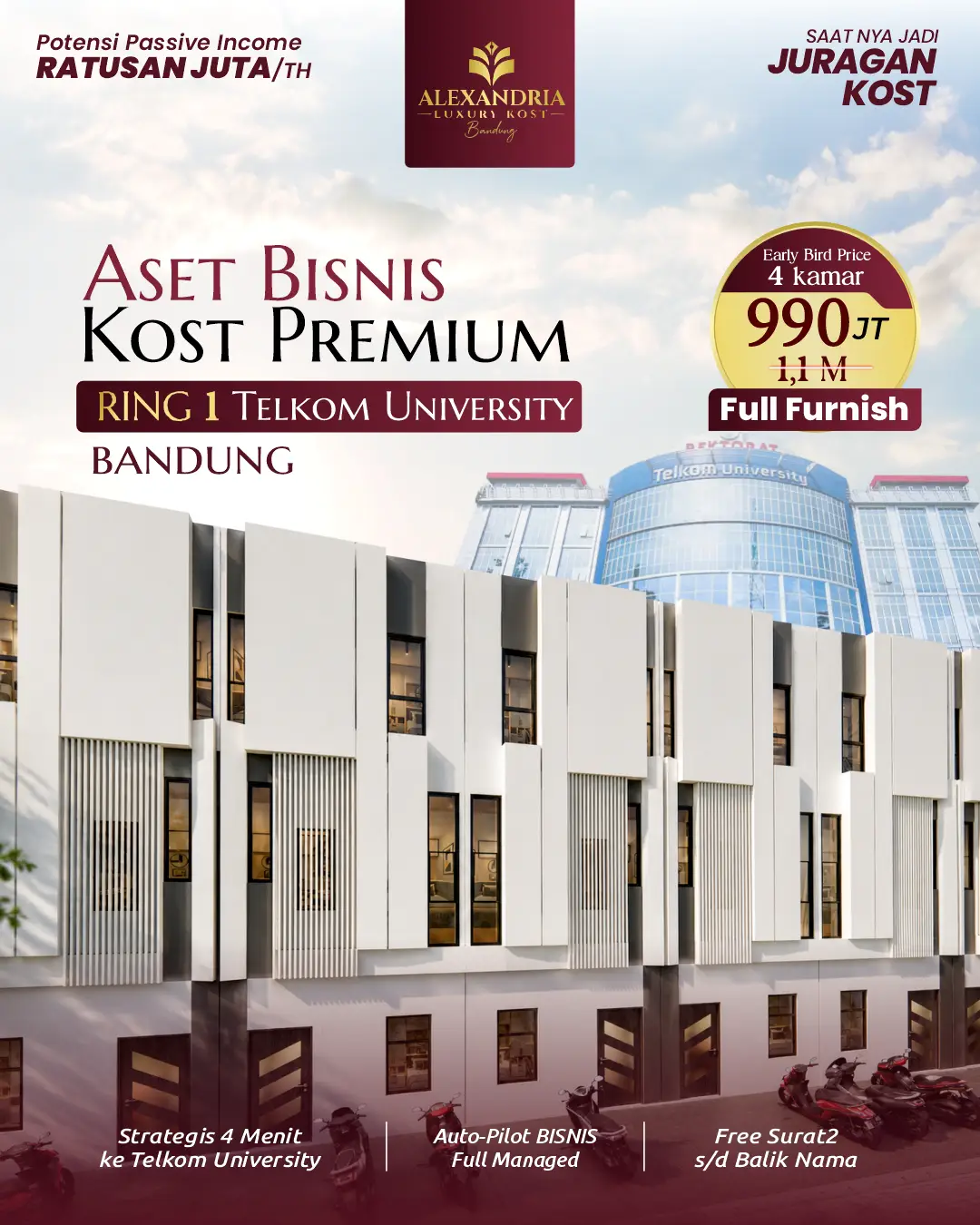 alexandria luxury kost bandung